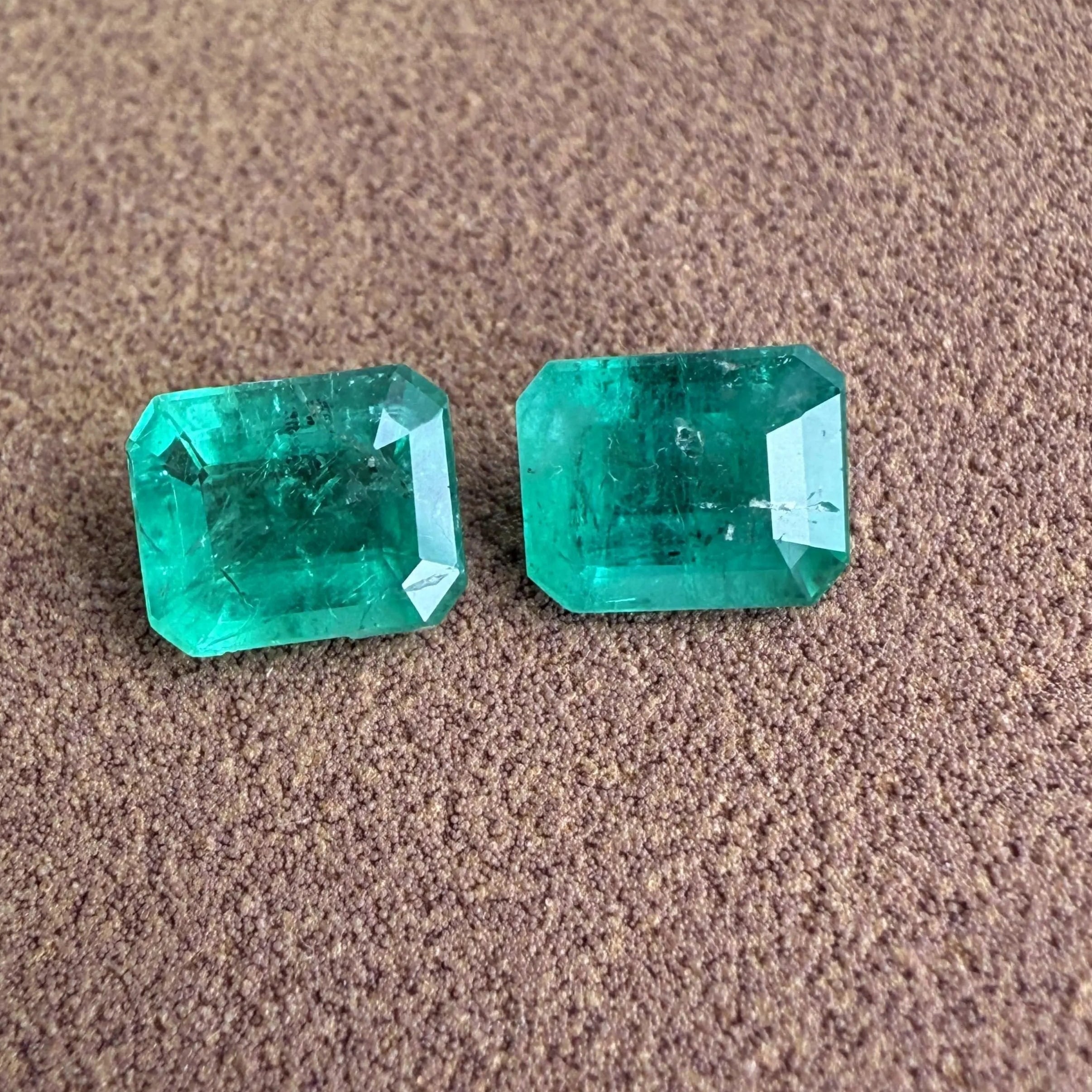 Paire Émeraude naturelle Brésil 1.65ct mael-gems