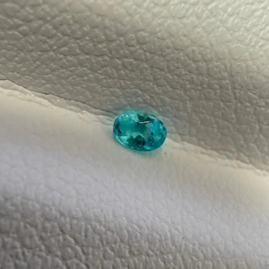 Tourmaline Paraiba Brésil 0.09ct couleur bleu néon mael-gems
