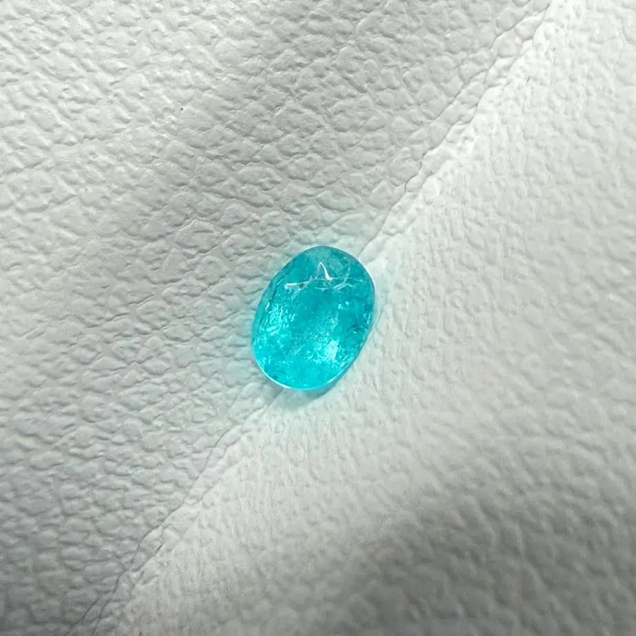 Tourmaline Paraiba Brésil 0.13ct couleur bleu néon mael-gems